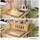 Relaxdays Kabelbox 16,5 x 44 x 16 cm 2-tlg. Braun
