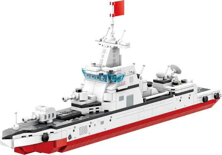 WANGE Typ 055 Zerstörer 364 Teile Bausteine Set für Hobbybauer