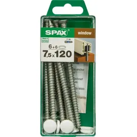 SPAX - Rahmenanker 7.5 x 120 mm Tx 30 - 6 Stk. Holzschrauben