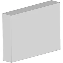 eta heiztechnik Schamottplatte PE hinten 187x131x32 mm - 010-1802-03