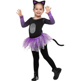 Spooktacular Creations Halloween Kind Mädchen Lila Schwarz Tutu Katze Rock Kostüm für Party (S (5-7 yr))