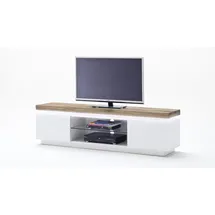 MCA Furniture Romina TV-Lowboard 175 cm weiß matt/Wildeiche