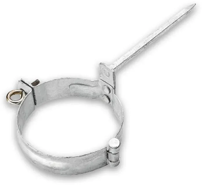 Fallrohrschelle Grömo mit Schlagstift 140mm, Stahl verzinkt, verschiedene Größen (Ausführung: Ø 120mm)