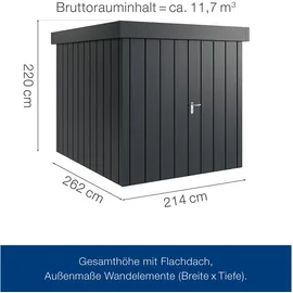 hörmann stauraumsysteme Juno JFD 2,14 x 2,62 m Anthrazitgrau