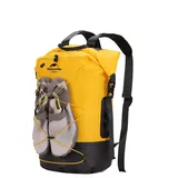 Naturehike Wasserdichter Rucksack für Herren, Wanderrucksack, wasserdichter Outdoor-Tagesrucksack, leicht, Camping, Reisen, 20L/30L/40L, gelb, 20L, Wasserdichter Rucksack - 20 Lang