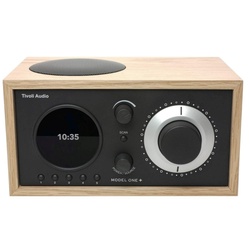 Tivoli Audio Model ONE+ Eiche/schwarz Digitalradio (DAB) (Digitalradio (DAB),FM-Tuner, Wecker,Display mit Uhranzeige, Digitalradio DAB+ und FM-Tuner, Bluetooth-Empfänger, Fernbedienung) braun|schwarz