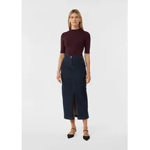 Comma, Langer Jeansrock Damen Blau 36