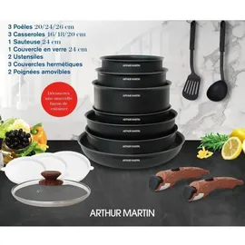 Arthur Martin Kochgeschirr AM1502 15 Teile