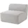 [en.casa] Sofa-Modul Hurvas Mittelelement 97 x 76 x 108 cm Grau