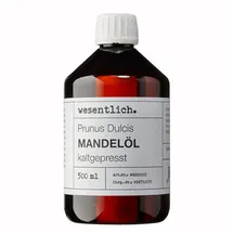 wesentlich. Mandelöl kaltgepresst von wesentlich. 500 ml
