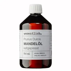 wesentlich. Mandelöl kaltgepresst von wesentlich. 500 ml
