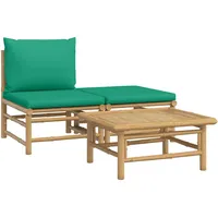 vidaXL Garten-Lounge-Set 3-tlg. grün