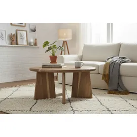 SIT Möbel Couchtisch Ø braun ¦ Maße (cm): H: 44 Ø: 90.0