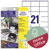 Avery Zweckform Avery 3481-10 Weiß Selbstklebendes Druckeretikett