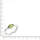 VIVANCE Fingerring "925/- Sterling Silber rhodiniert Peridot" Gr. 62, weiß, Fingerringe, Damen, 062 (19,7), 0,62, Silber 925 (Sterlingsilber), Fingerring