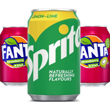 Fanta Strawberry Kiwi 2x24, Sprite 1x24 (72 x 0,33l Dosen)