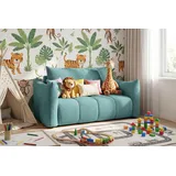 WFL GROUP Schlafsofa Lilo 120 x 86 x 101 cm Cordstoff blau