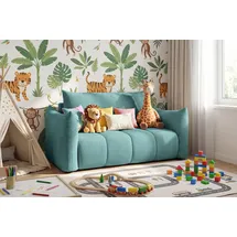 WFL GROUP Schlafsofa Lilo 120 x 86 x 101 cm Cordstoff blau