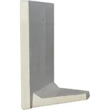 diephaus betonwerk gmbh L-Stein Ecke 155 x 100 x 12 cm 2-teilig grau