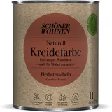 Schöner Wohnen Farbe Naturell Kreidefarbe 'Herbstrascheln' rostrot matt 1 l