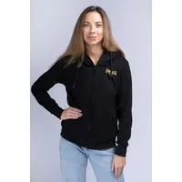 Lonsdale Zennor Reißverschlusspullover - Black / Gold - 2XL