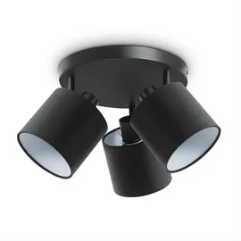 Paco Home Led Pendellampe Wandlampe Deckenlampe Wohnzimmer Esszimmer Schlafzimmer Uni E14, Schwarz - Weiß, Wandleuchte 3xe14 - Paco Home