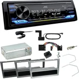 JVC KD-X472DBT DAB+ Bluetooth Einbauset für Opel Vectra C Signum Corsa Combo
