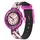 Flik Flak WOOF WOOF TIME Gehäusebreite 2501 mm Gehäusefarbe schwarz Armbandtyp Silikonarmband Armbandfarbe pink