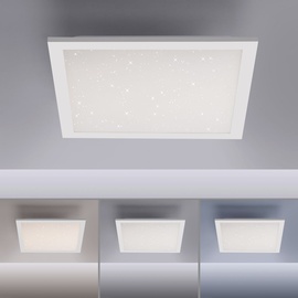 just light. JustLight LED Deckenleuchte Starryflat weiß 29,5 x 29,5 cm dimmbar