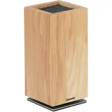 Hanseatic Magnet-Messerblock hanseatic PREMIUM, Messerblock aus Holz (1tlg), elegantes Design, herausnehmbarer Borsteneinsatz, 360-Grad-drehbar braun