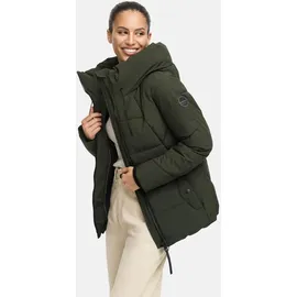 Marikoo Damen Winter Steppjacke Winterjacke gesteppt warm fleece gefüttert Kuscheltatze