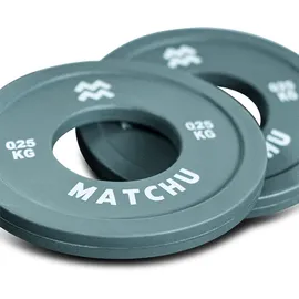 Matchu Sports Matchu Mini Hantelscheiben 0,25 kg 2er Set grau/schwarz