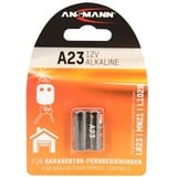 Ansmann LR23 Spezial-Batterie 23A Alkali-Mangan 12V Batterie insbesondere für Garagentor-Fernbedienungen mit langer Haltbarkeit - Zusätzlich auch für Taschenrechner, Waagen, Uhren und Autoschlüssel