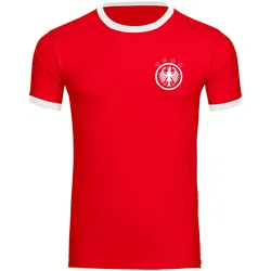 multifanshop Kontrast T-Shirt - Deutschland - Adler Retro - Druck weiß - Männer
