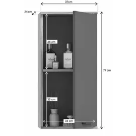 xonox.home Mason 4-tlg. Nox Oak / Basalt grau