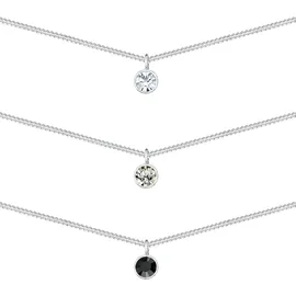 Elli Choker Kristalle 925 Silber Ketten Damen