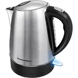 KitchenBoss Wasserkocher 1,7L:Wasserkocher Edelstahl mit Kalkfilter, Sichtbares Fenster und Wasserstandsanzeige, Abschaltautomatik & Trockengehschutz, 2100W