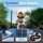 monzana Trampolin 427 cm inkl. Sicherheitsnetz Blau