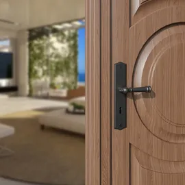 MS Beschläge Antik Fenstergriff Schwarz matt Buntbart