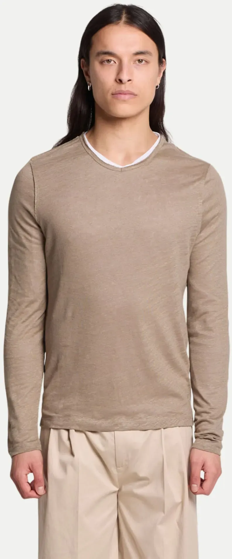 2in1 Leinen-Baumwoll-Shirt Florianis Beige XXL