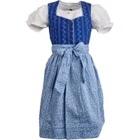 Maddox Dirndl 'Gabriella' 3-tlg. mit Bluse Blümchenmuster, Blau blau 116
