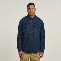 G-Star Dakota Slim Langarmhemd Blau M