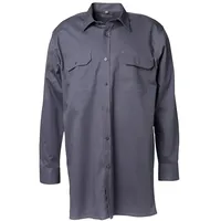 Planam Köperhemd 1/4 Arm, grau