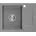 Enzo 1-Becken-Granitspüle 576 x 465 mm Grau