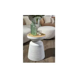 Sofa.de Beistelltisch rund Beige 35 x 45 cm