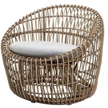 Cane-Line Gartensessel Nest 90 x 80 84 cm Polyrattan Beige