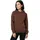 Build Your Brand Fluffy Hoodie Chocolate Brown XS