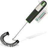 Fackelmann CHEFKOCH Spiralbesen Premium – Perfekt für Eischnee, Sahne & Co – Silikonummantelte Edelstahldrähte auch für beschichtetes Kochgeschirr – Länge: 26 cm