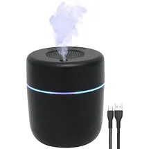 Carlo Milano USB-Luftbefeuchter mit Timer und 5 Naturgeräuschen, 400 ml