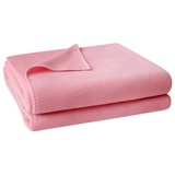 Zoeppritz Soft-Fleece Decke 160 x 200 cm dusky pink